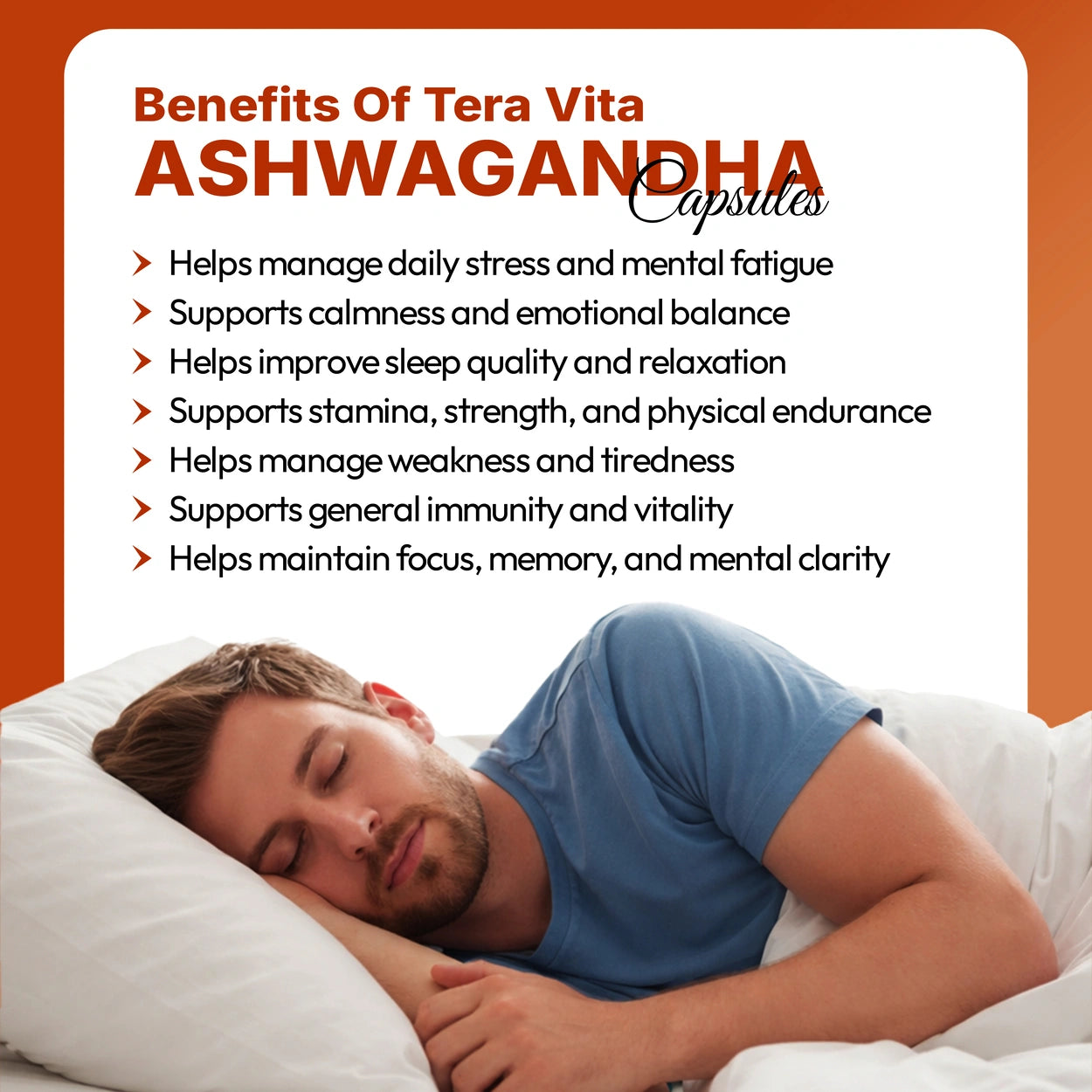 Ashwagandha Capsules 500mg – Stress Relief & Stamina Support – 60 Capsules