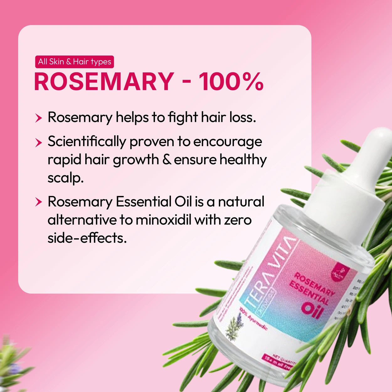 Rosemary Essential Oil – Ayurvedic Hair & Skin Care – 20ml