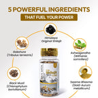 Pure Himalayan Shilajit Gold Capsules with Gold Bhasam – 60 Capsules
